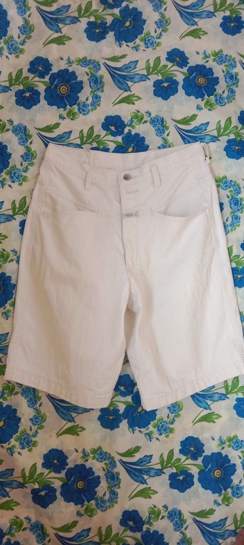MARITHE + FRANCOIS GIRBAUD White Denim Shorts Size 30 (Category: Shorts) located in Koronadal. Submitted by gifts.thrifts (Listing ID 1458914225, Image 1). Description: - Brand: Marithe + Francois Girbaud - Color: White - Style: Classic five-pocket denim shorts - Closure: Button and zip fly - Size: 30 waist - Origin: Made in USA of imported fabric - Occasion: Great for casual wear.