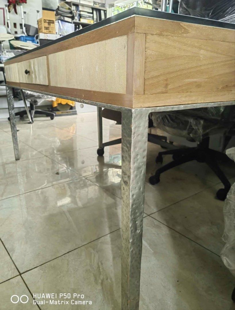 Mid-century writing desk (Category: Tables & Sets) located in Binan City. Submitted by rgmofficefurniture (Listing ID 1458923040, Image 2). Description: -167cm x 75cm x 75cm.