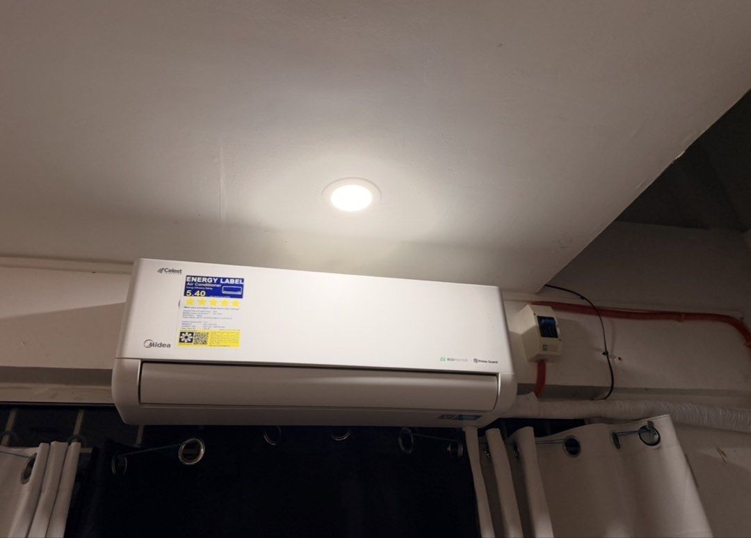 Midea 1.5hp Split Type Aircon (Category: Air Conditioning and Heating) located in Los Banos. Submitted by __mirasun (Listing ID 1459068561, Image 2). Description: - Midea Inverter Split Type Air Conditioner - 1.5hp - 3 months old, under warranty - No Issue .