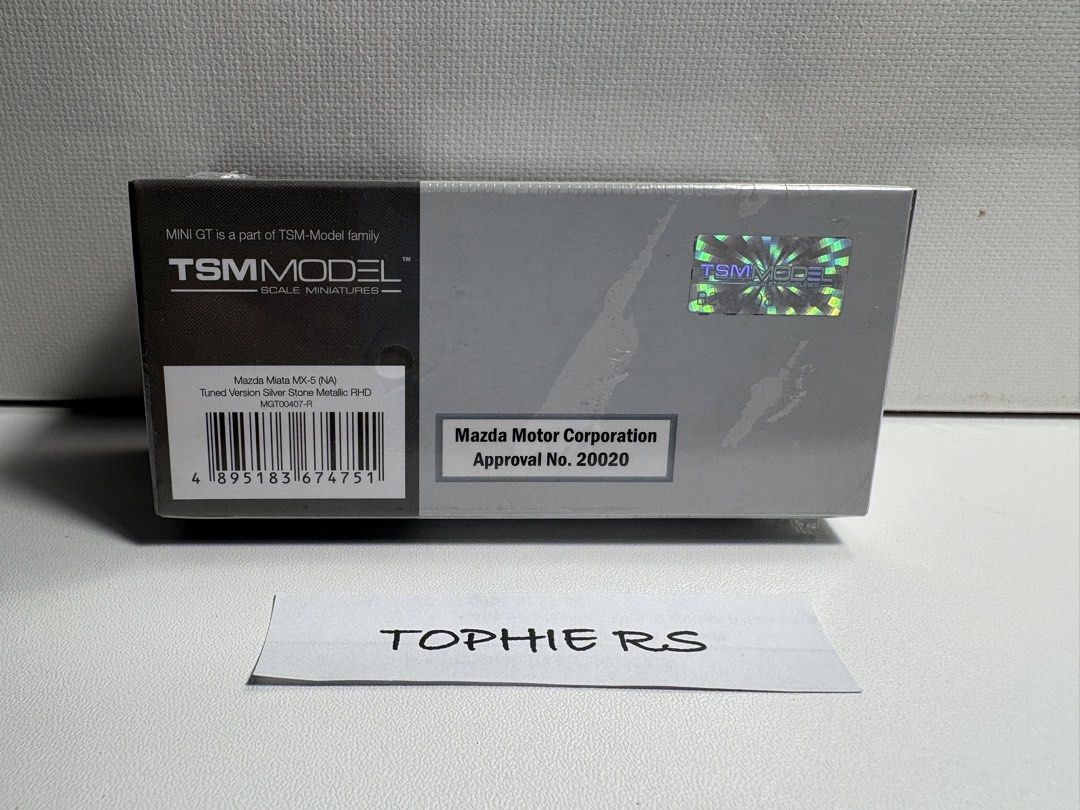Minigt TSM Mazda Miata Tuned Bnew Sealed (Category: Vehicle & Diecast Models) located in Las Pinas. Submitted by astro_20 (Listing ID 1458994776, Image 2). Description: TSM/ Mini Gt Mazda Miata Set ( Tuned ) Brand New / Sealed Actual Photos Posted Php1,500 (fixed) 📍 Las Pinas City MOD: Buyer Books for Lalamove/Grab or LBC (+230) MOP: I accept BPI/BDO/ Gcash Thank You!.