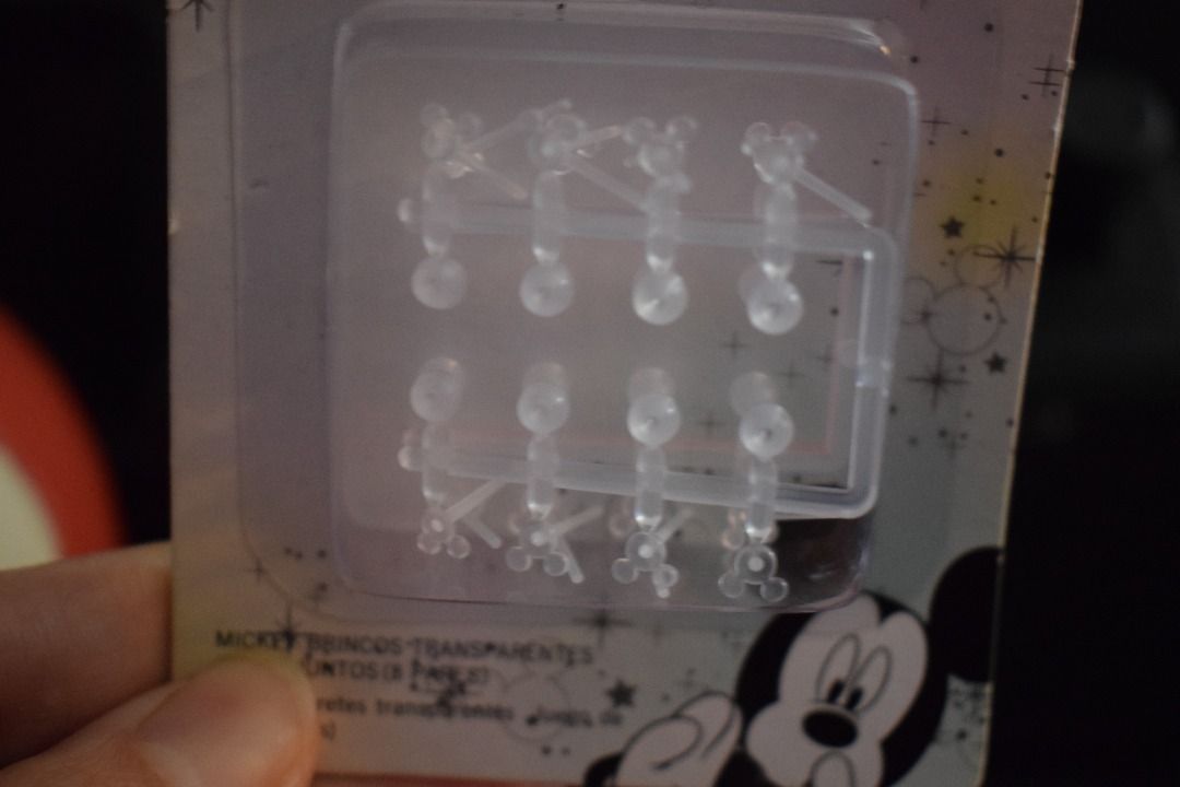 MM Clear Stud earrings (Category: Body Jewelry) located in Caloocan City. Submitted by lunastreasure (Listing ID 1459073089, Image 2). Description: Mickey Mouse-shaped earrings 16 pairs.