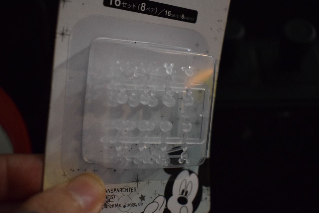 MM Clear Stud earrings (Category: Body Jewelry) located in Caloocan City. Submitted by lunastreasure (Listing ID 1459073089, Image 3). Description: Mickey Mouse-shaped earrings 16 pairs.
