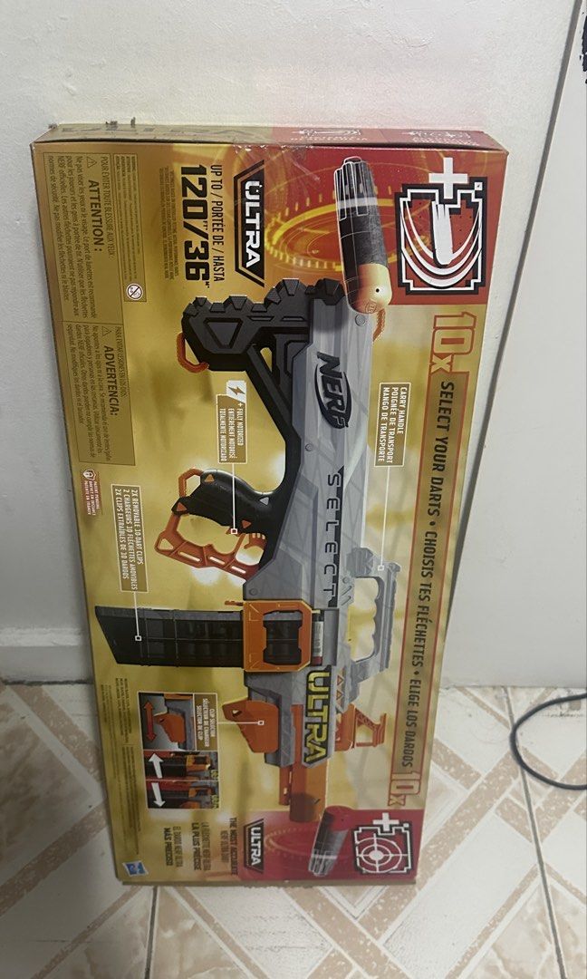 Nerf Ultra Select (Category: Action & Battle Toys) located in Quezon City. Submitted by shop.wildfactorieph (Listing ID 1459058522, Image 2). Description: Almost Brand New Motorized and Automatic Firing 20 Clips Ultra Darts and AccuStrike Ultra Darts Ammo Freebies: WITH BATTERIES ALREADY WORTH 6H — FEEL FREE TO HAGGLE — natambak lang, chineck lang ni lo pero di sya mahilig sa gun toys masyado —.