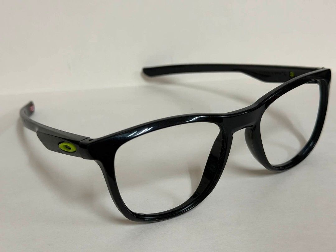 Oakley Trillbe X Frame Eyeglasses (Category: Sunglasses & Eyewear) located in Iloilo. Submitted by grail.dibs (Listing ID 1459017523, Image 3). Description: - Black Oakley eyeglasses - Iconic bright green Oakley logo on sides from Oakley hyperlink - Unit only with demo lens, no pouch/case/box +SF.