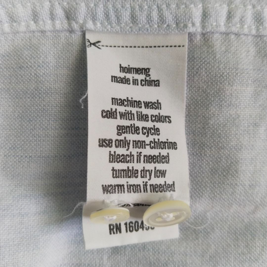 O.N.S. | light blue button-down shirt (Category: Tshirts & Polo Shirts ) located in Batangas. Submitted by second_cycle (Listing ID 1458965651, Image 3). Description: • 100% light blue cotton • made in China • shortened hem to 26in, nicely worn untucked • best worn with the sleeves rolled up RFS: no longer worn, decluttering ✅ no rips, no loose threads, no stains 🫧 washed and pressed before ship out 🔵 payment via GCash.