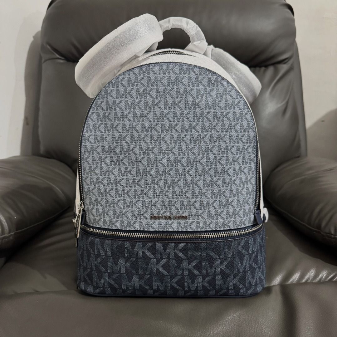 Original and Brandnew MIK0RS Rhea Backpack (Category: Backpacks) located in Quezon City. Submitted by mjmassortedfinds (Listing ID 1458904682, Image 1). Description: MIK0RS Rhea Backpack 8 7 9 9 +sf Details: * Zip fastening * Logo-print canvas * Silver-tone hardware * Exterior: front zip pocket * Interior: back zip pocket * Lining: 100% polyester * Size: (H)32.3cm x (W)26.6cm x (D)12.7cm * 89.4% coated canvas/9.6% polyester/1% polyurethane ✅ 0rig