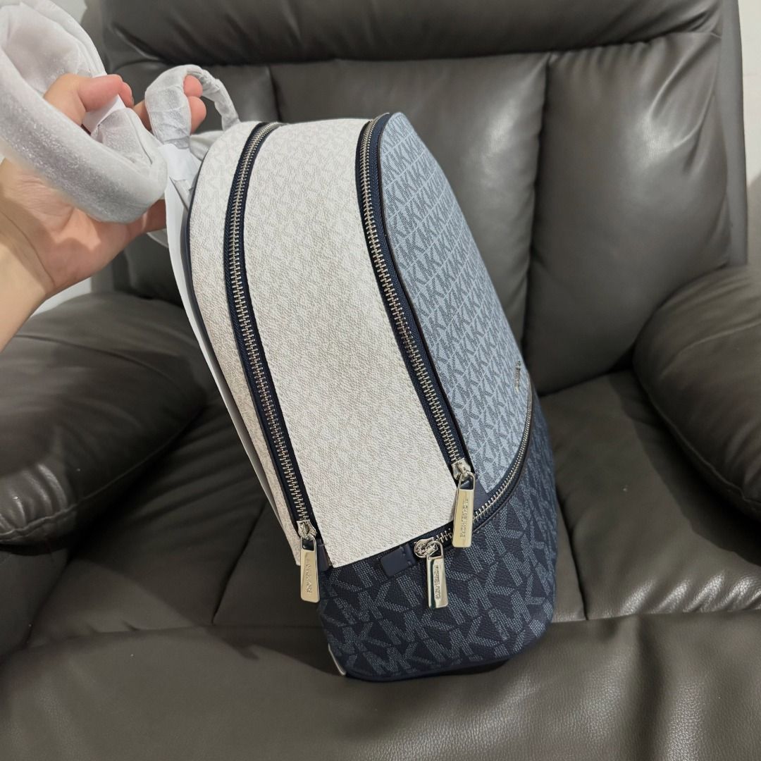 Original and Brandnew MIK0RS Rhea Backpack (Category: Backpacks) located in Quezon City. Submitted by mjmassortedfinds (Listing ID 1458904682, Image 2). Description: MIK0RS Rhea Backpack 8 7 9 9 +sf Details: * Zip fastening * Logo-print canvas * Silver-tone hardware * Exterior: front zip pocket * Interior: back zip pocket * Lining: 100% polyester * Size: (H)32.3cm x (W)26.6cm x (D)12.7cm * 89.4% coated canvas/9.6% polyester/1% polyurethane ✅ 0rig