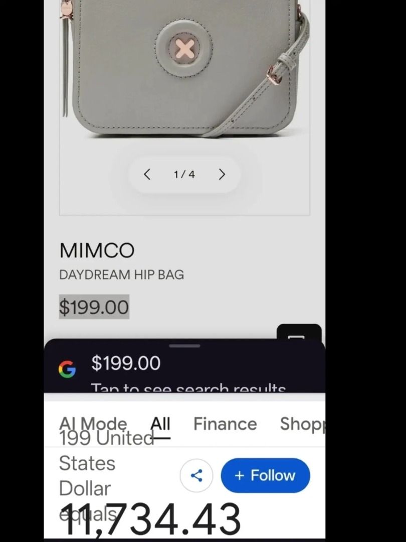 Original MIMCO (Category: Cross-body Bags) located in Cabuyao City. Submitted by your____lux____shop (Listing ID 1458972232, Image 2). Description: Sale! Brand New condition Original MIMCO small size Pure genuine leather flawless w/ provided dustbag 📌First to pay.