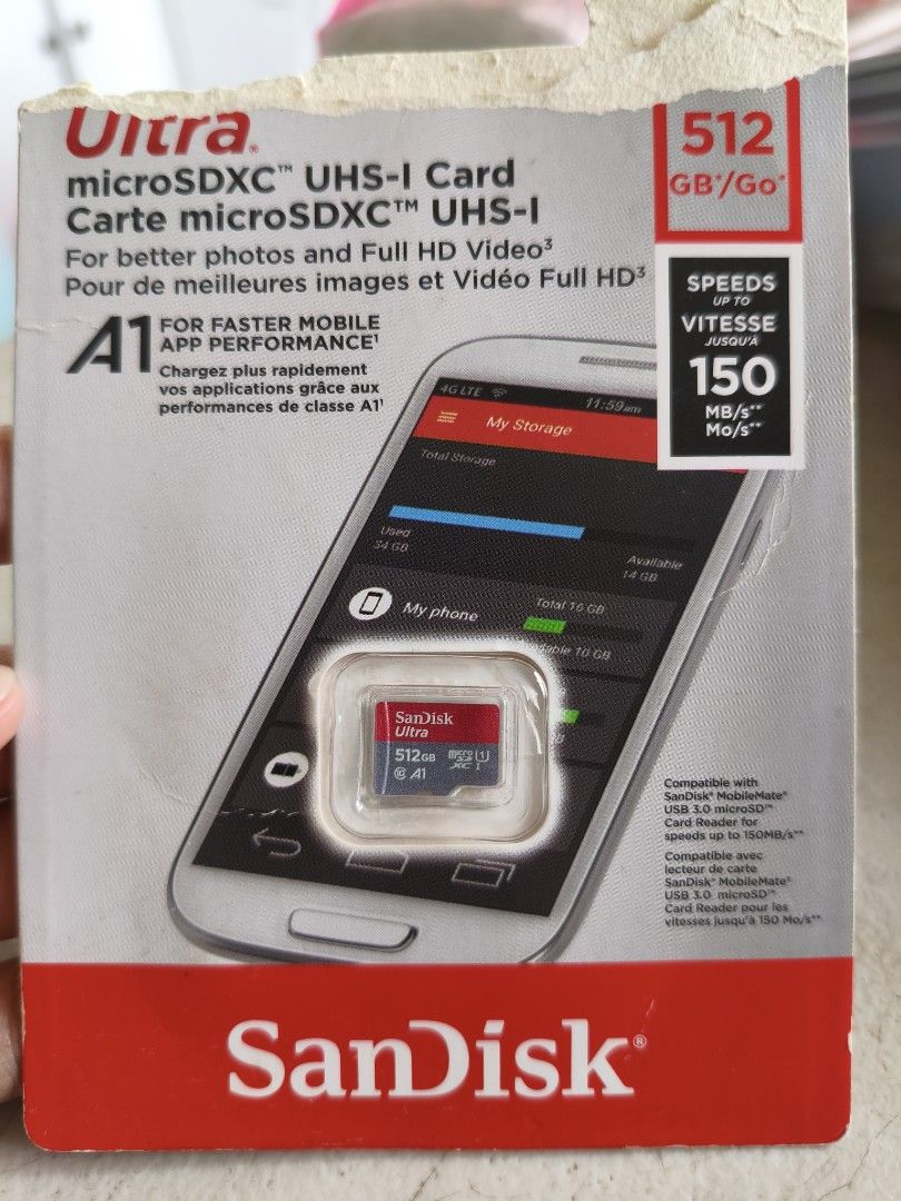 Original SanDisk Ultra 512gb Micro SD Card (Category: Memory & SD Cards) located in Pasig City. Submitted by beaufindsph (Listing ID 1458961002, Image 1). Description: Last price 4,000 for sure buyer‼️ • 100% Original and Authentic (Unli testing) Orig Price 7,500 • No Issue •Lightly used, good as new (Lady-owned, only used on Nintendo for 1month then opt to sell kaya di na nagamit) • Compatible with DJI, Insta360, GoPro, Drones, CCTV, Dashcams, S