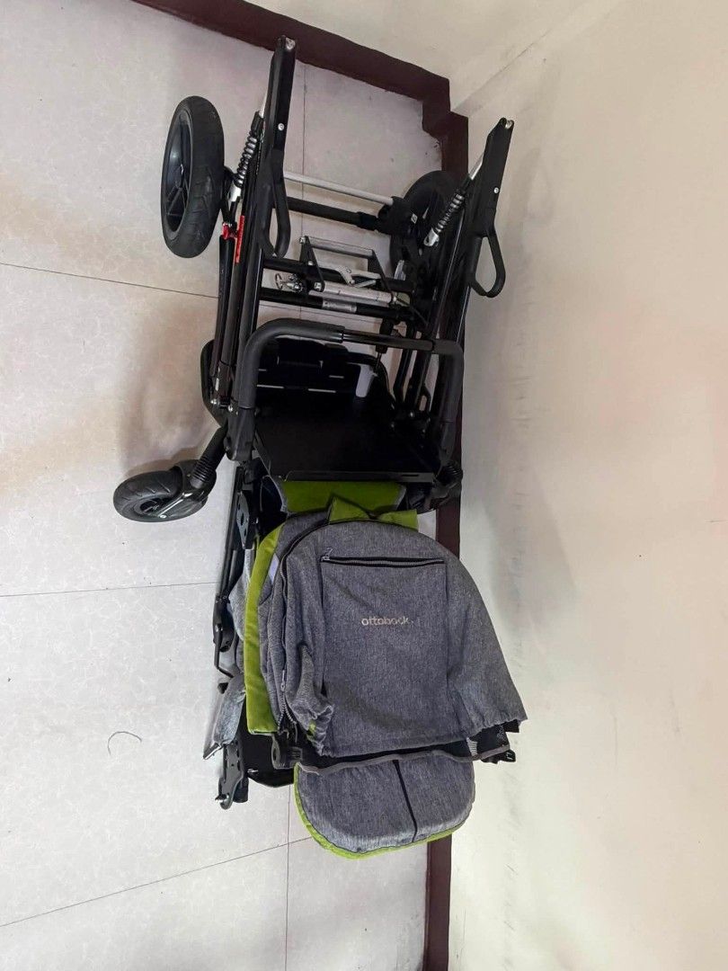 Ottobock Kimba Neo Stroller for Kids (Category: Strollers) located in Cainta. Submitted by vanessa.09 (Listing ID 1458920448, Image 3). Description: FOR SALE 🚼 Ottobock Kimba Neo Special Needs Stroller (Germany) Brand: Ottobock • Bionic Mobility • Made in Germany Model: Kimba Neo Size 1 Max Load: 40kg / 88lbs ✅ Key Features: • Frame: Lightweight sturdy black alloy, foldable, heavy-duty build • Seat: Padded breathable mesh (Pink/Gray & Green/Gray