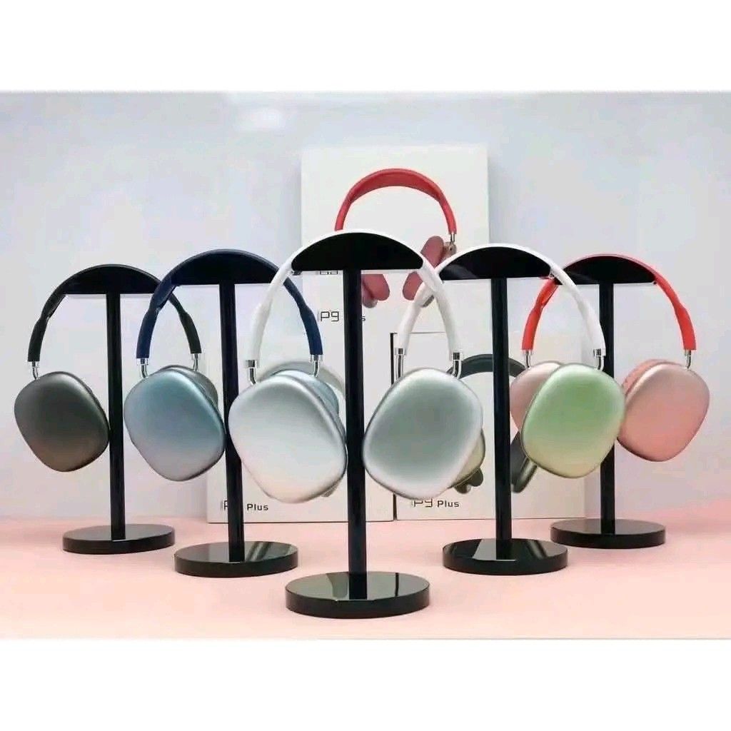 P9 Plus Wireless Headphones - Multiple Colors Available (Category: Headphones & Headsets) located in Manila. Submitted by marvieobordo (Listing ID 1458901975, Image 2). Description: - Wireless over-ear headphones - Available colors: Blue, Red, Silver, Black, Green - Comfortable earcups for extended wear - Excellent sound quality for music and calls - Includes charging cable and storage box.
