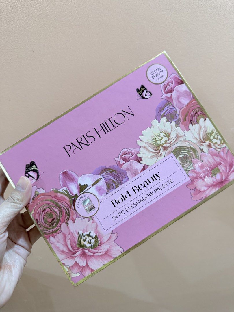 Paris Hilton Eyeshadow Palette (Category: Makeup) located in Quezon City. Submitted by alygonzales (Listing ID 1459036863, Image 1). Description: 🌸✨ Paris Hilton Bold Beauty Eyeshadow Palette ✨🌸 💄 24-Piece Eyeshadow Palette 🇺🇸 Brought from Macy’s, USA 📅 Expiration: December 2027 🎀 Gorgeous mix of shades for everyday looks to full glam! ✨ Brand new & ready to glam! 📩 PM us to order 💕.