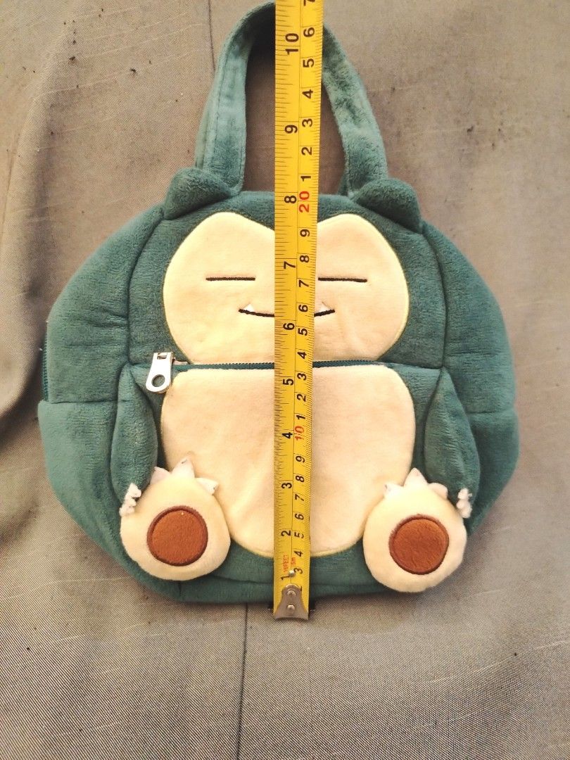 Pokemon Snorlax Plushie Handbag (Category: Tote Bags) located in San Fernando. Submitted by jpmarketplace2023 (Listing ID 1458960423, Image 2). Description: 💚 All items are authentic from Japan. 💛 MOP: GCash (❌️ GCash Protect) 🩵 MOD: LBC only (❌️ S. Checkout, COD, COP) 💙 Meet-up: Vista Mall, San Fernando, Pampanga 💜 All items are on-hand. 🧡 First to pay gets the item first. ❤️ Breakable items are packed with care and caution. Seller will no