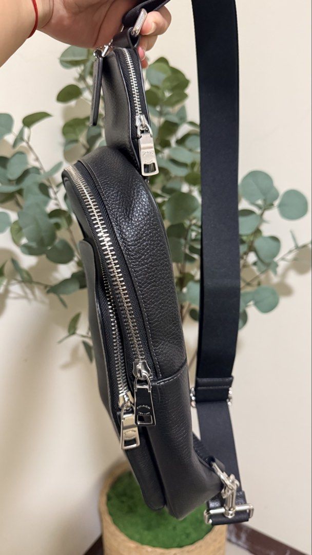 Coach Ethan Pack Crossbody Leather Bag (Category: Luxury Bags & Wallets) located in San Jose. Submitted by etc.byflc (Listing ID 1449764472, Image 2). Description: 📍 Batangas 📌 Payment first, no COD 🛵🚚 Shipping via J&T or LBC 📩 for inquiries Authentic item personally bought from Rinku Japan. With dust bag (can include receipt from store) Available and ready for shipping.