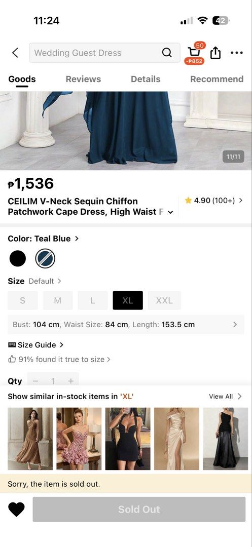 Preloved sequin teal green gown (Category: Evening dresses & gowns) located in Manila. Submitted by cococrunch13 (Listing ID 1458914706, Image 2). Description: Used once; photos available swipe left. Can do rental also. 250 php for 4 days. Deposit of 500 php required..