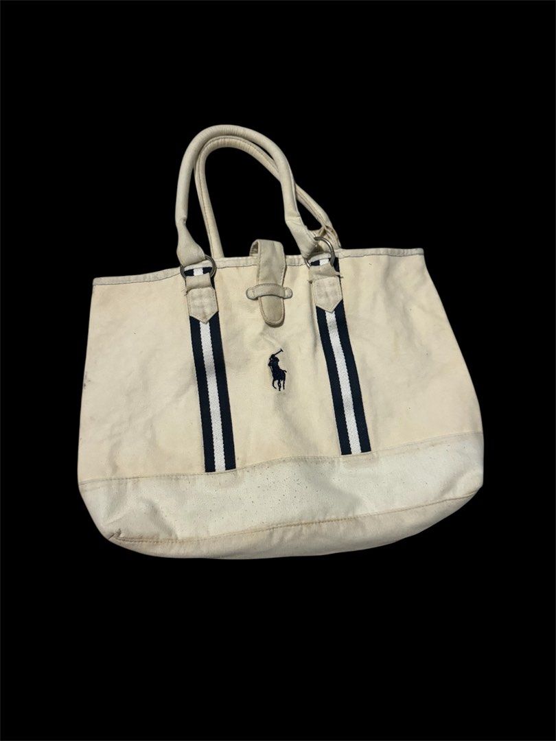 Ralph Lauren tote bag (Category: Tote Bags) located in Las Pinas. Submitted by thrftmnl. (Listing ID 1459055393, Image 1). Description: Ralph Lauren Tote Width: 16.5 Length: 12 * lints & needs cleaning.