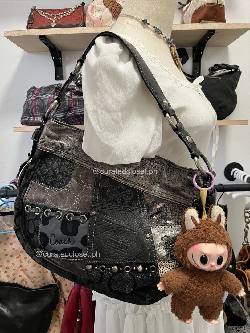 Rare Coach Zoe Patchwork (Category: Shoulder Bags) located in Bongabon. Submitted by daniii.v (Listing ID 1459021206, Image 1). Description: ☁️ VINTAGE GEM: CCH Rare Patchwork Zoe Shoulder Bag☁️ A rare archive piece to elevate your daily lineup. 🌸 𝙏𝙝𝙚 𝘿𝙚𝙩𝙖𝙞𝙡𝙨: • 🅷🅰🆁🅳🆆🅰🆁🅴: silver • 🅲🅾🅽🅳🅸🆃🅸🅾🅽: Rank AB - faded leather paint 🏷️ ✩ ᴘʀɪᴄᴇ: ₱9,500 🏷️ ᴄʟᴀɪᴍ: ✩ 𝔹𝕚𝕕 𝕒𝕥 𝕪𝕠𝕦𝕣 𝕠𝕨𝕟 𝕡𝕣𝕚𝕔𝕖 (𝕒𝕦𝕥𝕠𝕞𝕒𝕥𝕚𝕔 𝕪𝕠𝕦�