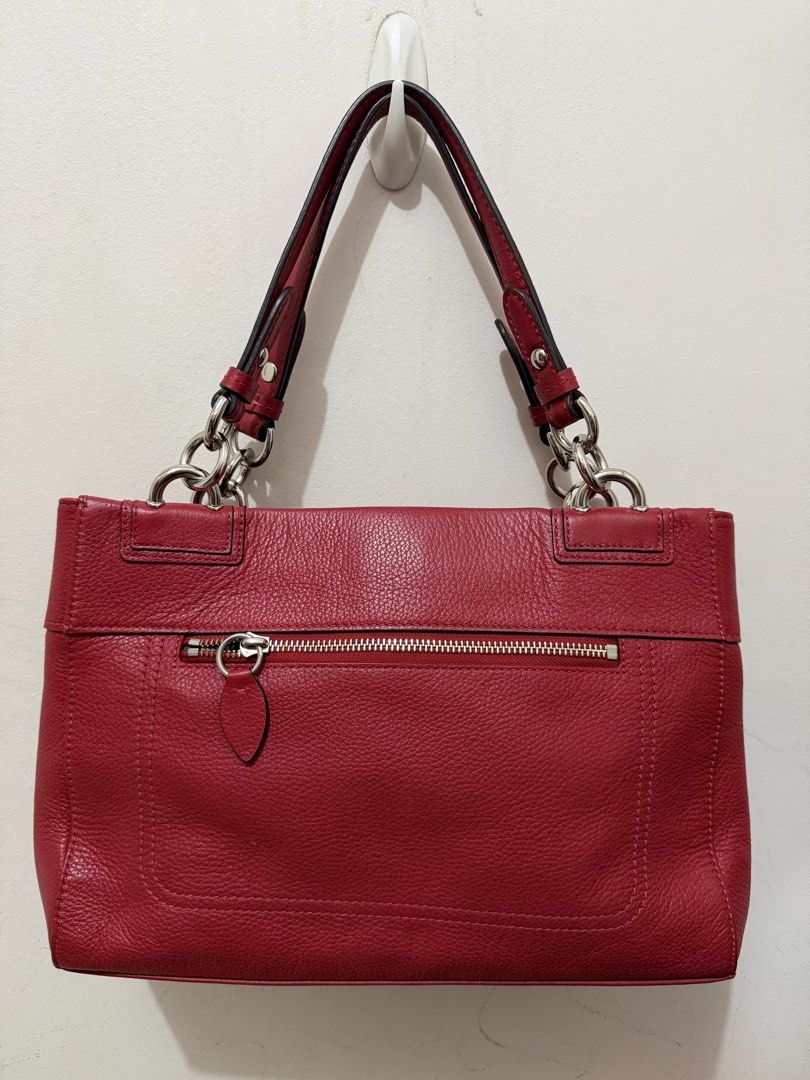 Red Coach Penelope Satchel (Category: Luxury Bags & Wallets) located in Manila. Submitted by coffeepanda1234 (Listing ID 1458986812, Image 2). Description: .