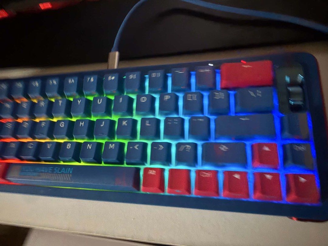 Royal Axe Y68 Mechanical Keyboard Blue Red RGB, Computers & Tech, Parts ...