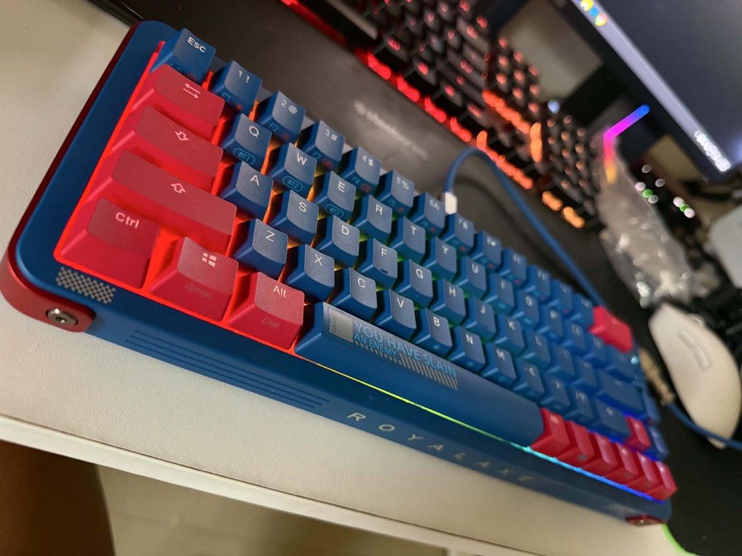 Royal Axe Y68 Mechanical Keyboard Blue Red RGB, Computers & Tech, Parts ...