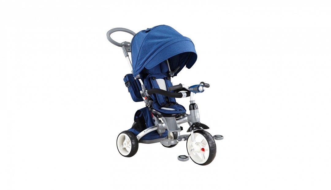 Samchully MODI Luxury Reversible Stroller Trike (Category: Strollers) located in Angono. Submitted by elyenitty_ (Listing ID 1458923821, Image 1). Description: This high-end 4-in-1 stroller bike is highly popular for combining the safety features of a premium baby stroller with the functionality of a growing toddler’s tricycle. Key Product Features 360° Rotating Seat: Allows the seat to easily face the parent for younger infants or turn forward a
