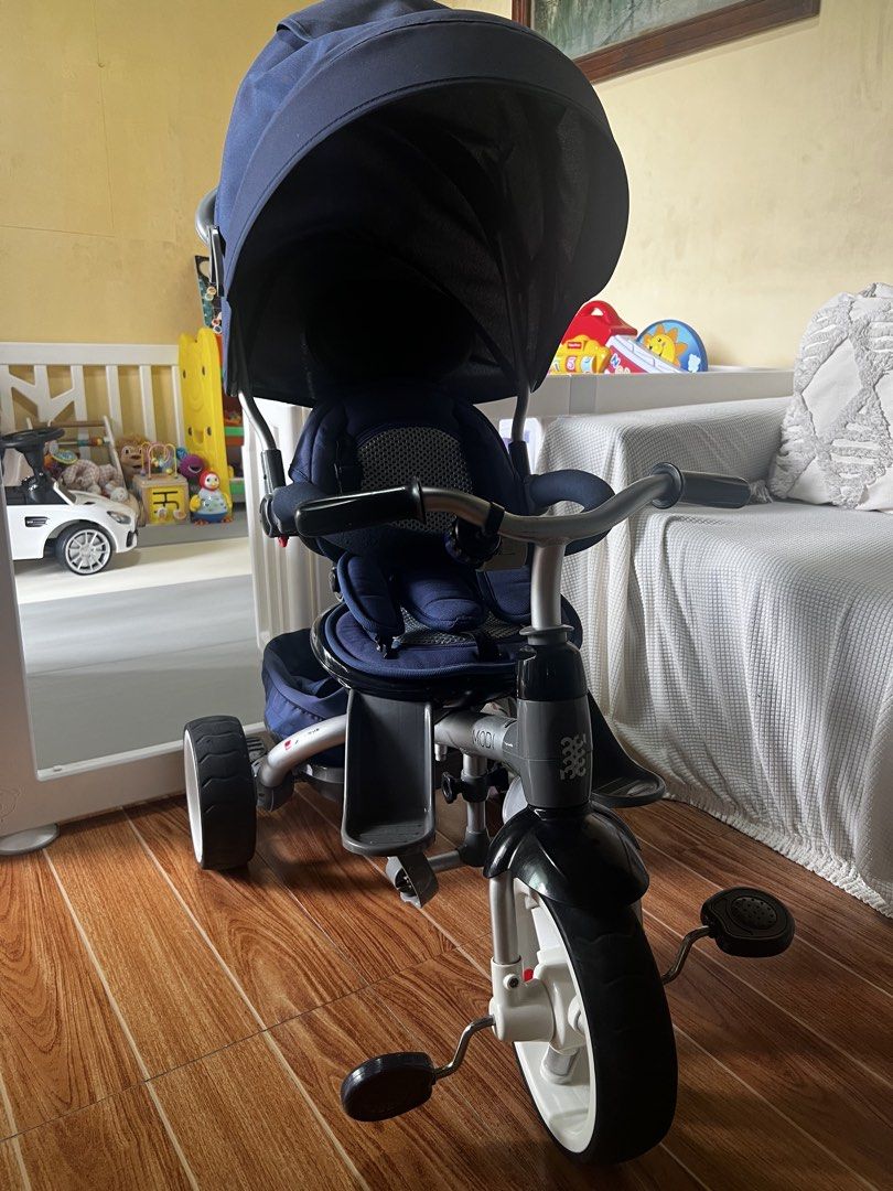 Samchully MODI Luxury Reversible Stroller Trike (Category: Strollers) located in Angono. Submitted by elyenitty_ (Listing ID 1458923821, Image 3). Description: This high-end 4-in-1 stroller bike is highly popular for combining the safety features of a premium baby stroller with the functionality of a growing toddler’s tricycle. Key Product Features 360° Rotating Seat: Allows the seat to easily face the parent for younger infants or turn forward a