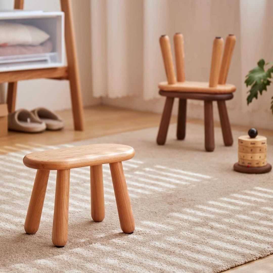 Solid Wood Stool (Category: Chairs) located in Singapore. Submitted by septemberhouse (Listing ID 1458953888, Image 2). Description: Solid Wood Stool Features: ◾ Japandi design built with high-grade solid wood ◾ Ergonomically designed for comfort ◾ Easy to clean and maintain ◾ Timeless design for modern homes ◾ Natural wood that matures gracefully with age ◾ Usage: living room, study room, kitchen and more Dimensions: ◾ L30cm x W15cm x H20cm Mate