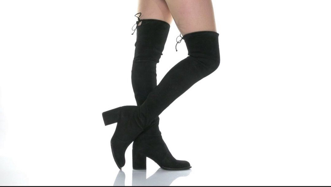 TIELAND Over-the-Knee Boots (Category: Boots) located in San Fernando. Submitted by zyrico (Listing ID 1459050477, Image 1). Description: RARE TIELAND BOOTS – Condition: Excellent, good as new. Worn ONCE – Size: EU 38 (fits 7-8) Medium Width, adjustable around the thighs – Heel Height: 3 Inches block heel – Color/Material: BLACK STRETCH SUEDE – Inclusions: Boots only (no box/dust bag) – Authentic. Serial code seen in picture with flawless stitche