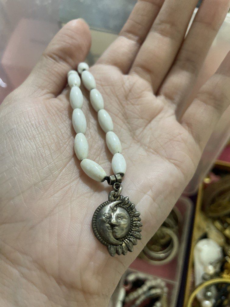 Sun and Moon beaded pearl/shell (Category: Necklaces) located in Bulacan. Submitted by ohyul.06 (Listing ID 1458990958, Image 2). Description: .