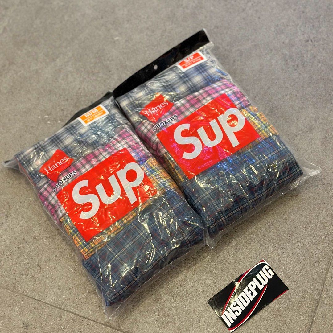 Supreme Hanes Plaids Boxer (Category: Undergarments & Loungewear) located in Quezon City. Submitted by inside_plug (Listing ID 1458934421, Image 2). Description: For Sale Supreme Hanes Plaid Boxer Small, Medium, ang Large Brandnew Dm us to purchase.