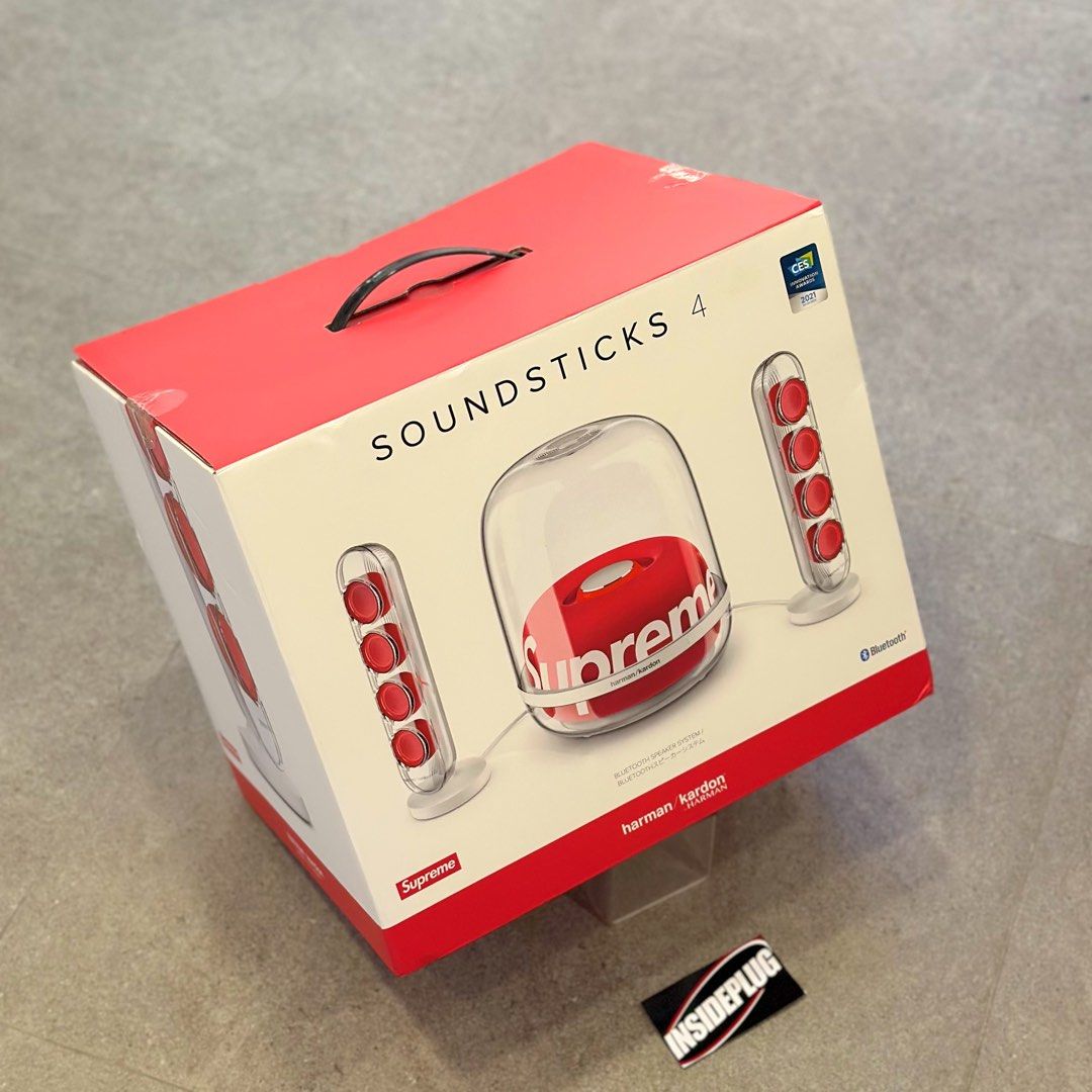 Supreme Harman Kardon Soundsticks (Category: Soundbars, Speakers & Amplifiers) located in Quezon City. Submitted by inside_plug (Listing ID 1458960668, Image 2). Description: For Sale Supreme Harman Kardon Soundsticks Brandnew Dm us to purchase.