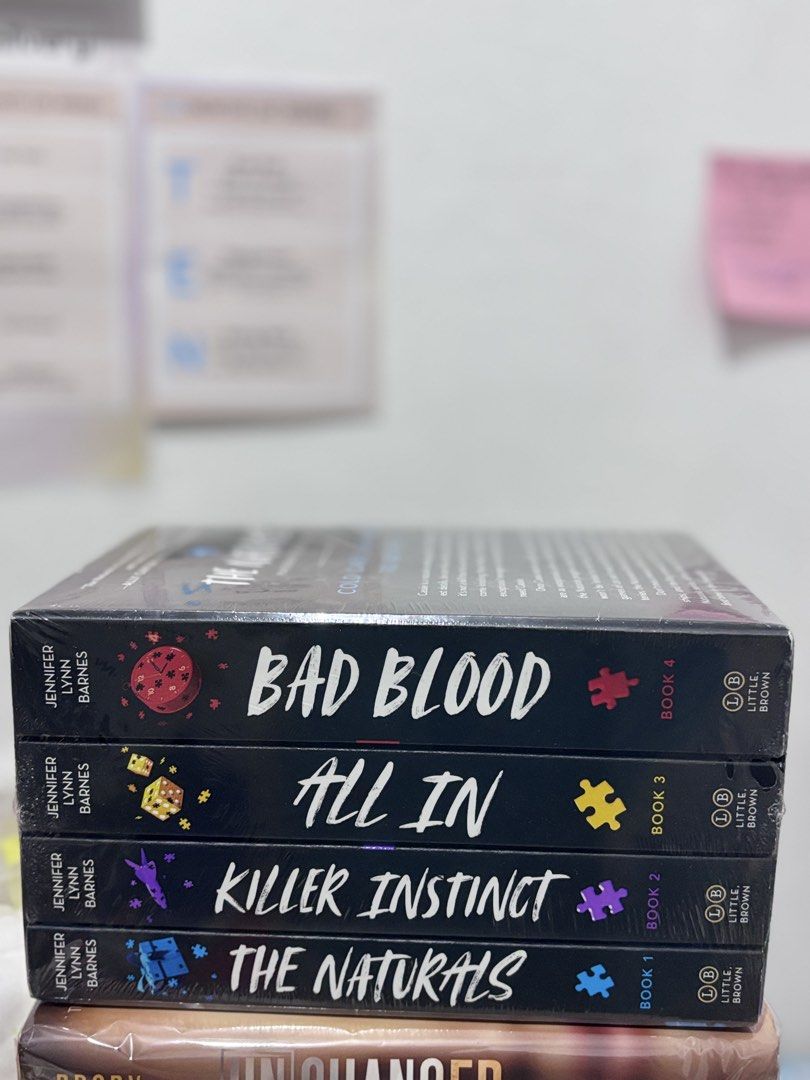 The Naturals [BOX SET] (Category: Storybooks) located in Cainta. Submitted by 4yssa (Listing ID 1458999357, Image 2). Description: - Complete The Naturals series by Jennifer Lynn Barnes - Includes Books 1-4: The Naturals, Killer Instinct, All In, Bad Blood - Published by Little, Brown - Ideal for fans of mystery and thriller genres.