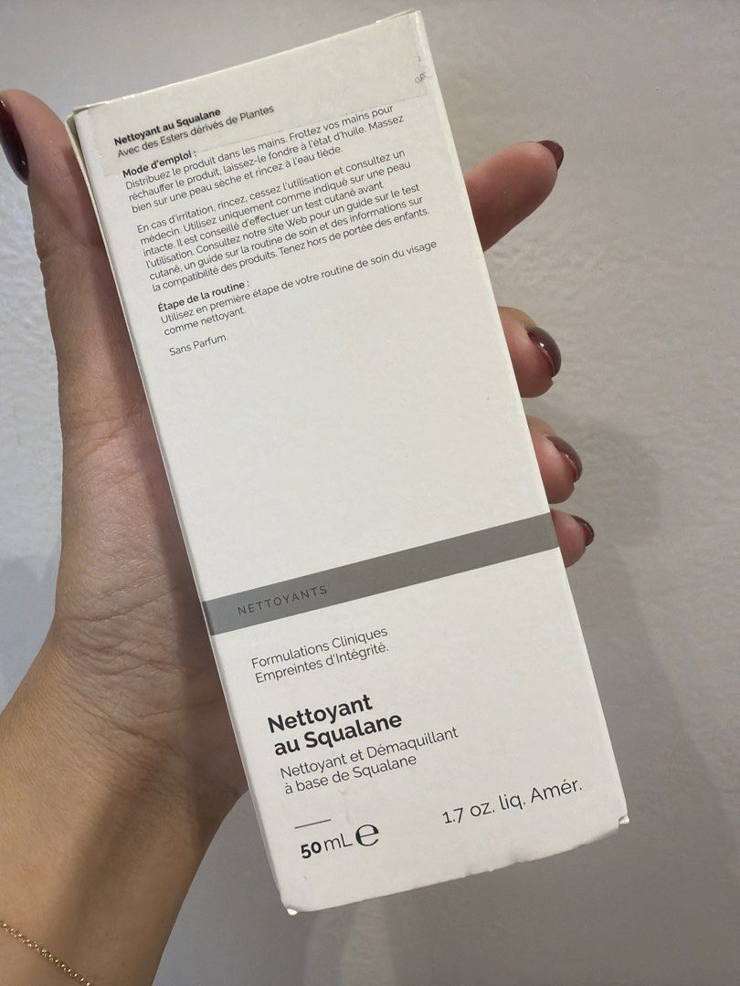 The Ordinary Squalane Cleanser 50ml (Category: Face Care) located in Makati City. Submitted by closetone (Listing ID 1459017637, Image 2). Description: - The Ordinary Squalane Cleanser (50ml) - Gentle, squalane-based face cleanser and makeup remover - Fragrance-free formula with plant-derived esters - Use as the first step in your skincare routine - How to use: Dispense into hands, rub to melt into an oil, massage onto dry face, rinse with warm w