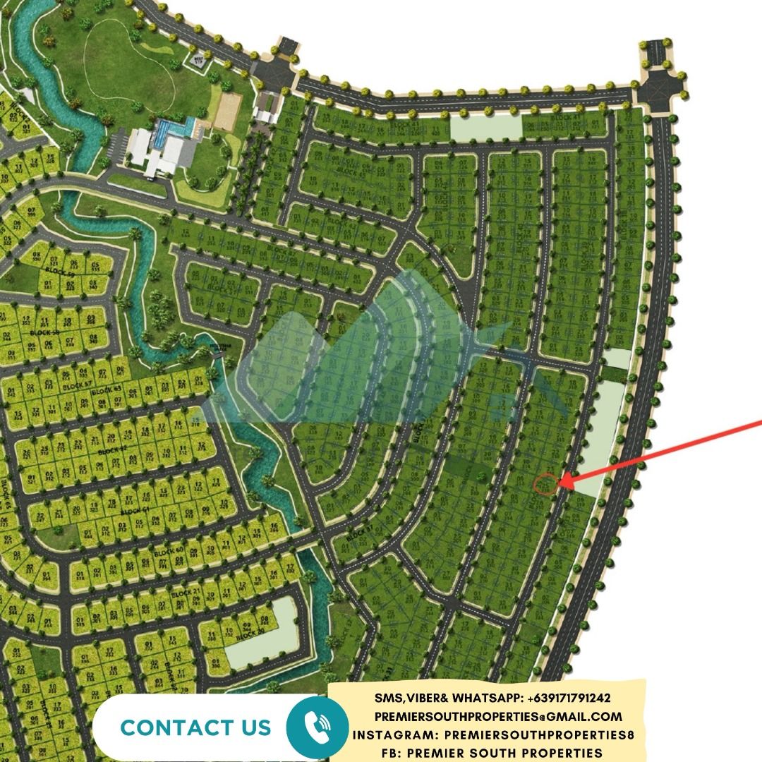 The Residences Evo City (Category: Lot) located in Santa Rosa. Submitted by premier_south_properties (Listing ID 1458919495, Image 2). Description: 1. Phase 1 Block 25 Lot 8 301 square meters 63K/sqm 2. Phase 1 Block 62 Lot 1 321 square meters 67K/sqm 3. Phase 1 Block 62 Lot 16 312 square meters 65K/sqm 4. Phase 1 Block 62 Lot 17 312 square meters 65K/sqm 5. Phase 2 Block 35 Lot 20 318 square meters 65K/sqm 6. Phase 2 Block 35 Lot 21 318 square m