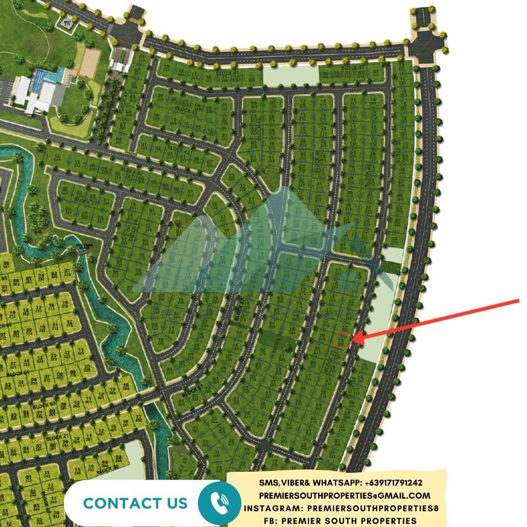 The Residences Evo City (Category: Lot) located in Santa Rosa. Submitted by premier_south_properties (Listing ID 1458919495, Image 3). Description: 1. Phase 1 Block 25 Lot 8 301 square meters 63K/sqm 2. Phase 1 Block 62 Lot 1 321 square meters 67K/sqm 3. Phase 1 Block 62 Lot 16 312 square meters 65K/sqm 4. Phase 1 Block 62 Lot 17 312 square meters 65K/sqm 5. Phase 2 Block 35 Lot 20 318 square meters 65K/sqm 6. Phase 2 Block 35 Lot 21 318 square m
