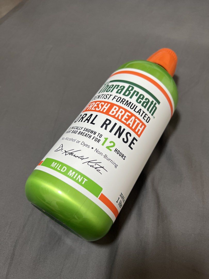 TheraBreath mouthwash 凱斯博士 漱口水 mild mint （分類：健康及美容 - 口腔護理）位於 Hong Kong。 由 littlehappiness. 提交（商品編號 1458904128，圖片 1）。簡介： TheraBreath mouthwash mild mint 1000mL 凱斯博士 漱口水 溫和薄荷 1000mL 。