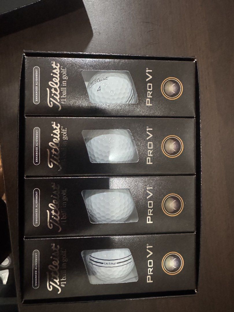 Titleist Pro V1 Golf Balls (Multiple Dozens) (Category: Golf) located in Manila. Submitted by kyler2525 (Listing ID 1459000239, Image 3). Description: Brand new, sealed Titleist Pro V1 golf balls. The #1 ball in golf! Perfect for your next game. Limited stock!.