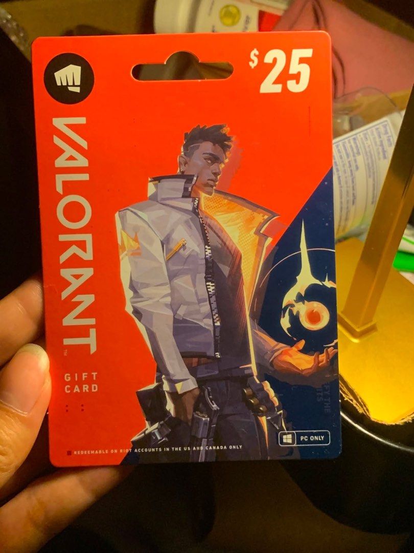 Valorant $25 Gift Card (Category: Others) located in Manila. Submitted by tisha_0612 (Listing ID 1458953121, Image 1). Description: RUSH SALE RFS:naka region lock kaya di magamit huhu, bibili sana skin MOP: Gcash sent through code.
