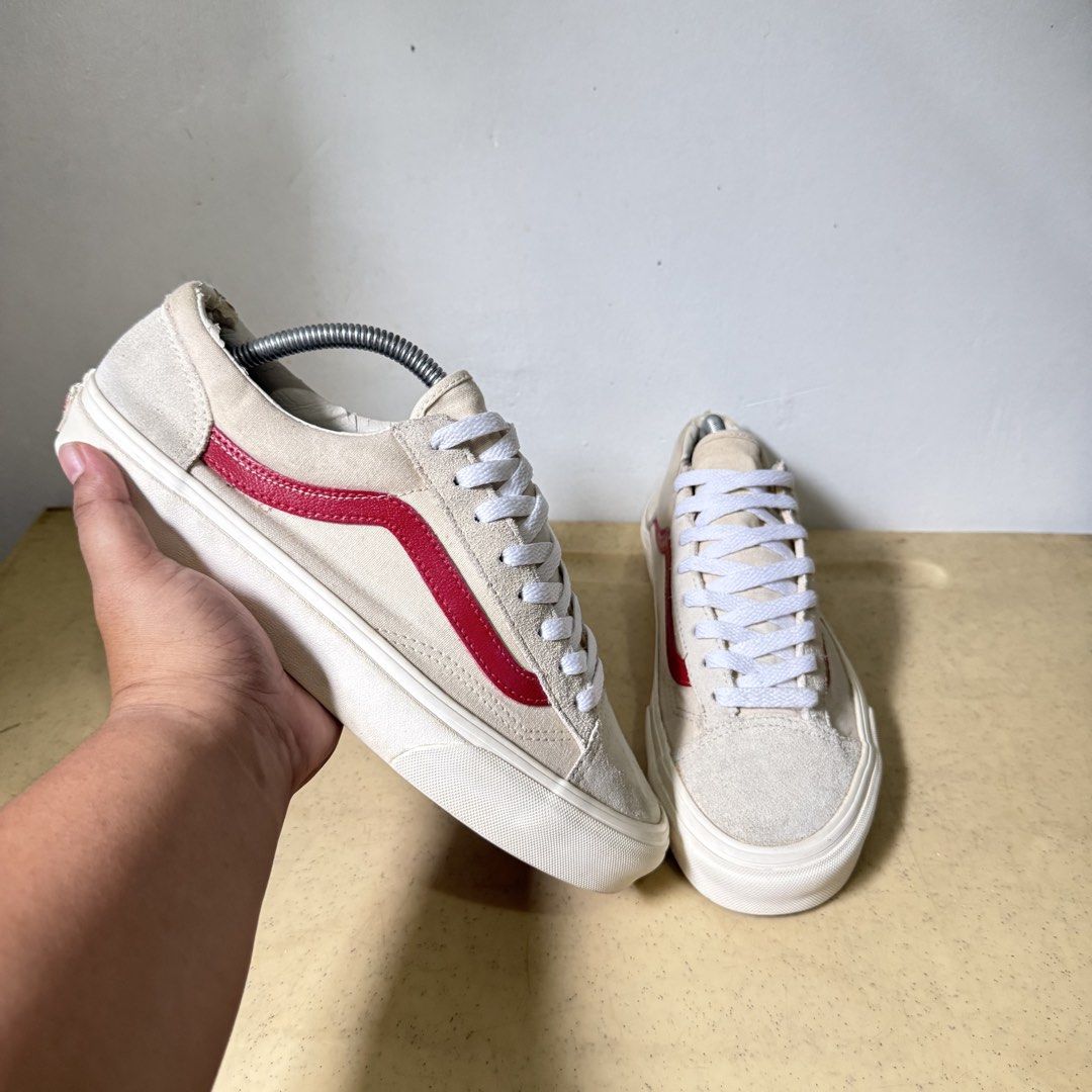 VANS STYLE 36 RACING RED 8 (Category: Sneakers) located in Quezon City. Submitted by sharatraycooo (Listing ID 1458983298, Image 1). Description: VANS STYLE 36 RACING RED US MEN 8 US WOMEN 9.5 EURO 40.5.