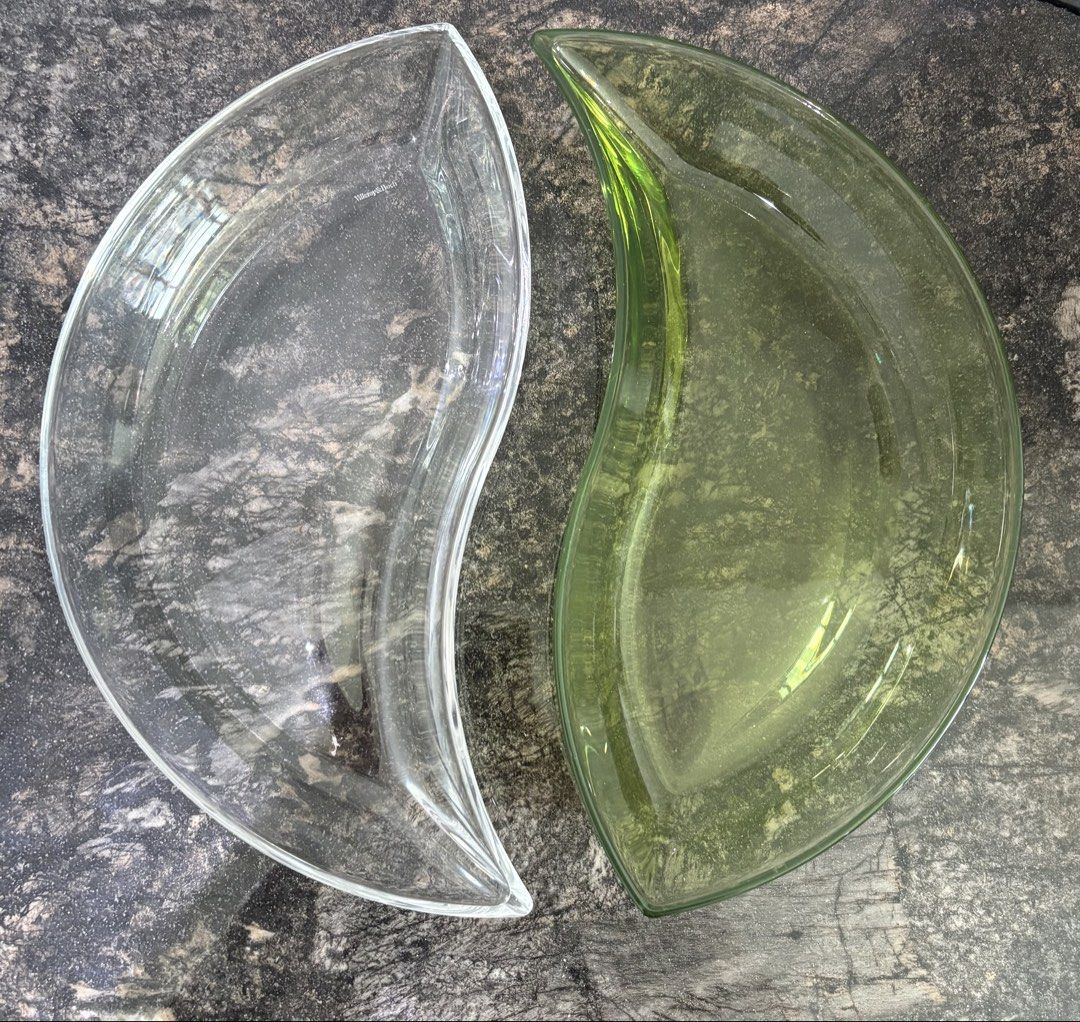 Villeroy & Boch New Wave Crescent Appetizer Dish (Category: Dinnerware & Cutlery) located in Manila. Submitted by foundhouseph (Listing ID 1459055278, Image 1). Description: Villeroy & Boch New Wave Crescent Appetizer Dish Price: 650 each. 1200 take all Quantity: 2 pcs. Condition: VGC Dimensions: 8.5 inches.