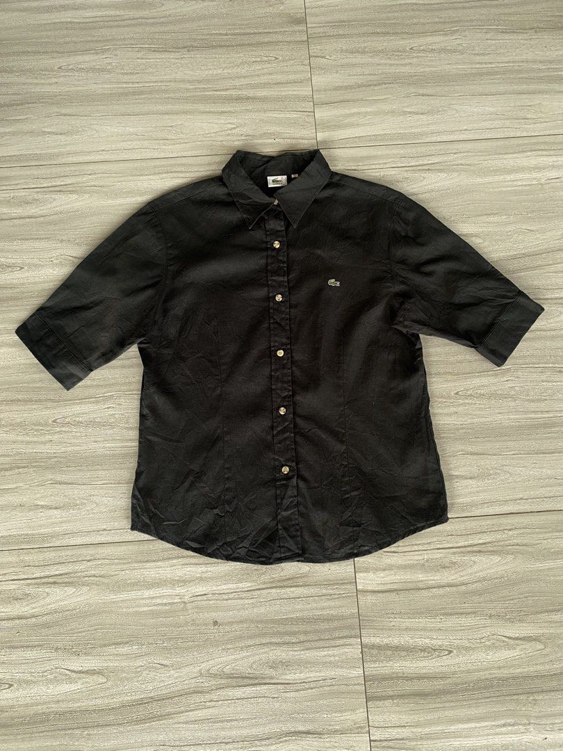 Vintage Lacoste polo (Category: Blouses) located in Bacolod City. Submitted by bnta_bounce (Listing ID 1458941616, Image 1). Description: Flaws: None Length inch. 23 Width inch. 17.5.