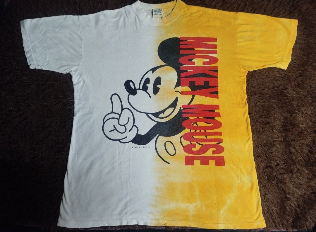 Vintage Mickey mouse shirt (Category: Tshirts & Polo Shirts ) located in San Juan City. Submitted by reddvelasquez4298 (Listing ID 1458890868, Image 1). Description: Vintage Mickey Mouse Disney Shirt Size Large 23 Width 29 Length Good Condition Issues pinholes, check photos.😁 950 pesos PM.