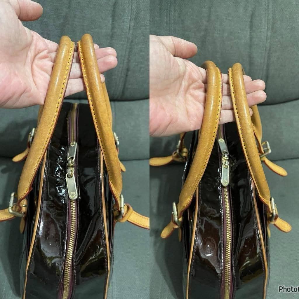 Vintage Vernis Amarante (Category: Shoulder Bags) located in Quezon City. Submitted by luxxechic (Listing ID 1458993344, Image 3). Description: patent leather no issue japan preloved actual photo posted mop: gcash.