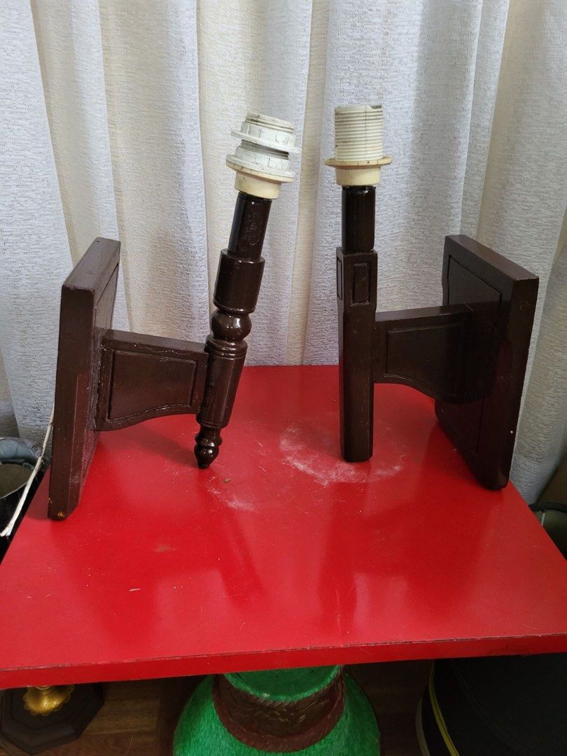 Wall lamp (Category: Lighting) located in Manila. Submitted by inaahc (Listing ID 1459088464, Image 3). Description: Traditional plug in wall lamp innscones In shade of deep black finish bodies tampered fabric shades. Ginamit lang sa shooting ng events that’s it. 3 pieces for 2000 .