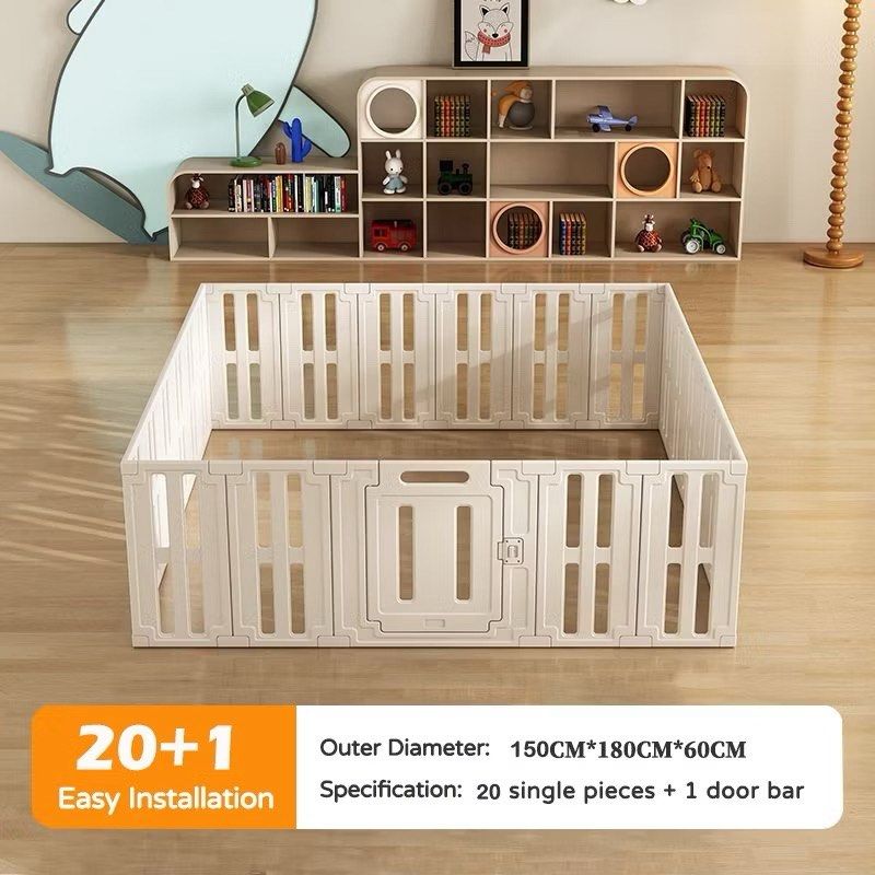 White Plastic Playpen for Babies/Pets - Easy Assembly (Category: Infant Playtime) located in Batangas. Submitted by lifewithxhan.ph (Listing ID 1458969347, Image 2). Description: - High End White plastic playpen - Dimensions: 150cm x 180cm x 60cm - Easy to assemble and reconfigure (rectangular, L-shaped, etc.) - Creates a safe play space for little ones or pets - Includes 20 single pieces and 1 door bar NOTE: Play matts not included..