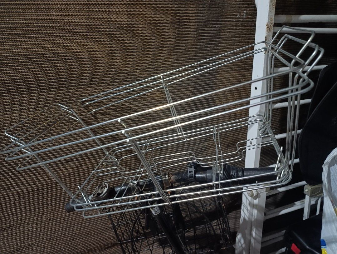 Wire Rack Stand for Food Pans warmer buffet holder (Category: Food Organization & Storage) located in Cabuyao City. Submitted by secondchanceshop.ph (Listing ID 1458934590, Image 1). Description: WIRE RACK FOR FOOD WARMER FOR SALE! 🔥 500 only (Srp 1.5k) 3 pcs Sulit for your next handaan or negosyo! 🍽️ - Fits two 9x13 food pans - Dimensions: 23.75" x 12.5" x 8" Lightly used lang and still in great condition — perfect para sa buffet set-up na gum