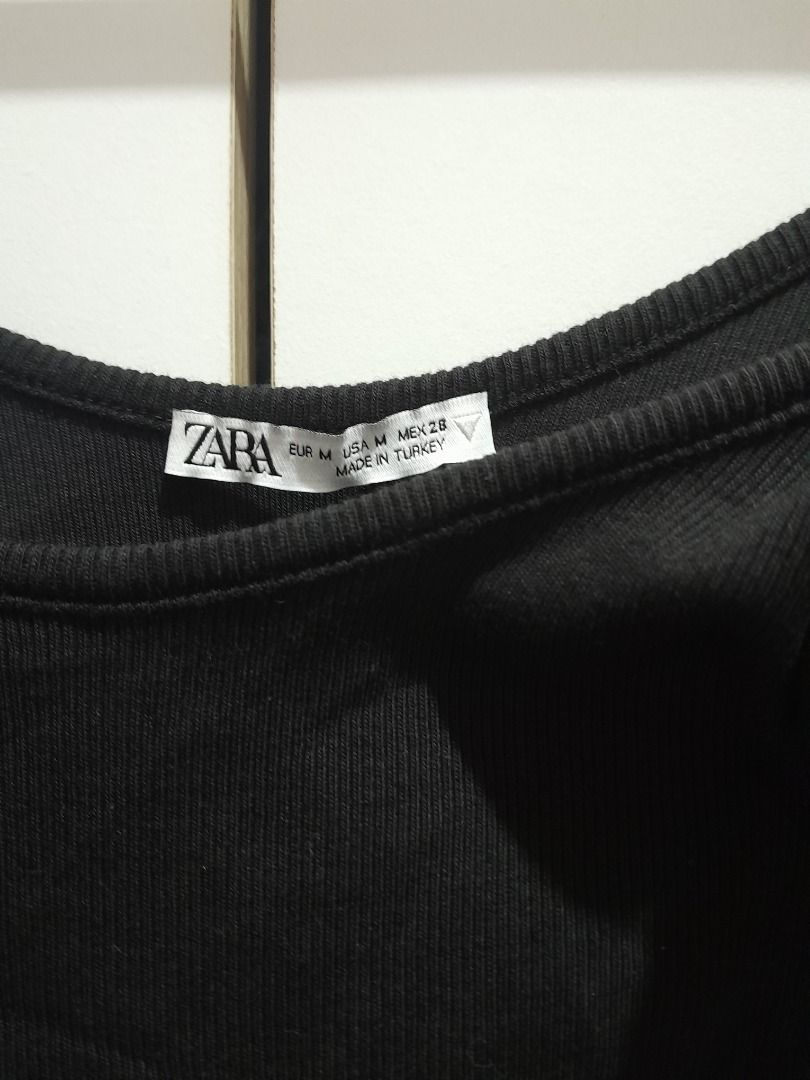 Zara Black Off-Shoulder Ruffle Bodysuit (Category: Others Tops) located in Pasay City. Submitted by prelovedgossipgirl (Listing ID 1459011128, Image 2). Description: - used once Loc: Batangas MOP: GCASH MOD: JNT shipping fee shouldered by buyer.