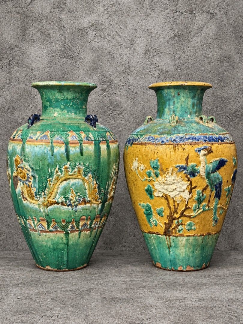 19th Century Chinese Martaban Wine Jars (Category: Vases & Decorative Bowls) located in Bacoor. Submitted by raf.vintage (Listing ID 1460901053, Image 1). Description: 19th Century Chinese Martaban Wine Jars Originating from China's southern coastal provinces, these stoneware vessels were historically used for storing and transporting goods across maritime trade routes. Height: 26 inches Diameter: 16 inches.