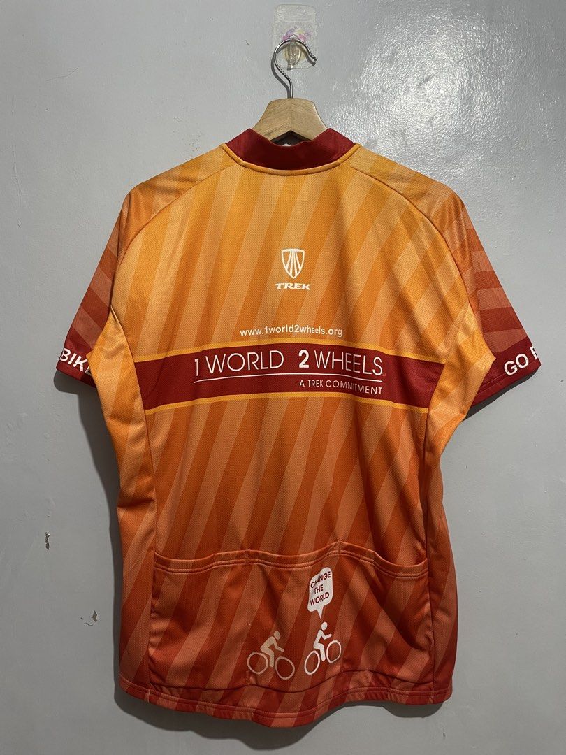 1 world 2 wheel Bontrager Trek Jersey (Category: Activewear) located in Taguig. Submitted by _curatedfits (Listing ID 1460857597, Image 3). Description: 1 world 2 wheel Bontrager Trek Jersey Size: 2 XL Width 24” Length 28” No flaws - 980 Dm! .