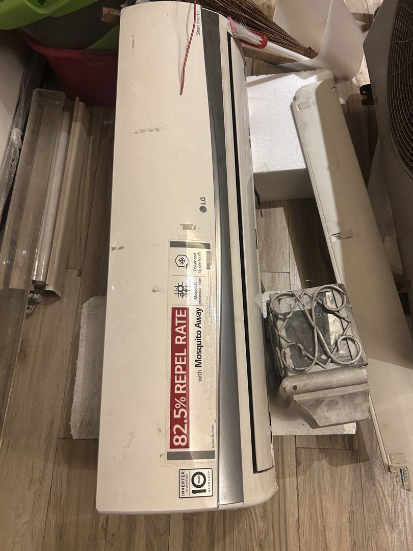 2.5 LG SPLIT TYPE INVERTER AIRCON FOR SALE (Category: Air Conditioning and Heating) located in Quezon City. Submitted by ajcua (Listing ID 1460883576, Image 1). Description: For sale: Seldom used but not abused residential 2.5HP LG SPLIT TYPE AIRCON INVERTER INDOOR AND OUTDOOR UNIT WITH REMOTE Working and malamig pa as of last testing As is, where is Pulled down for around 1 month now For buyer pick up only Slight rush but neg for sure buyer RFS: